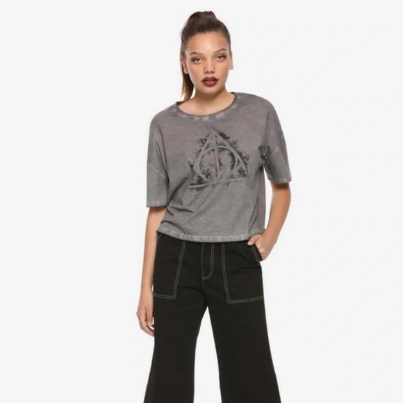 Hot Topic Fantastic Beasts: The Crimes Of Grindelwald Lace-Up Corset Crop Top - Picture 1 of 10